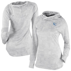 Kansas City Royals Women's Omni-Wick Sunday Ball Raglan Pullover Hoodie White | Columbia