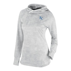 Kansas City Royals Women's Omni-Wick Sunday Ball Raglan Pullover Hoodie White | Columbia