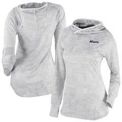 Miami Marlins Women's Omni-Wick Sunday Ball Raglan Pullover Hoodie White | Columbia