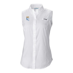 Kansas City Royals Women's Tamiami Sleeveless Shirt White | Columbia