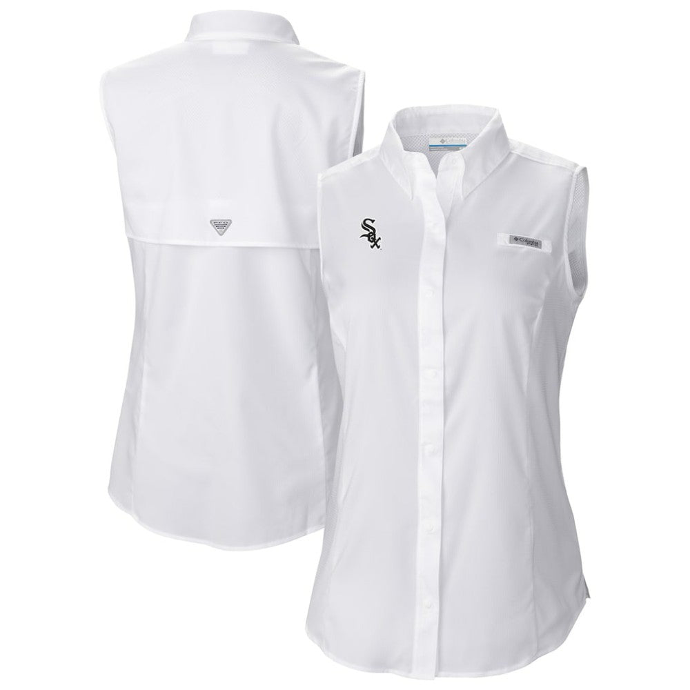 Chicago White Sox Women's Tamiami Sleeveless Shirt White | Columbia