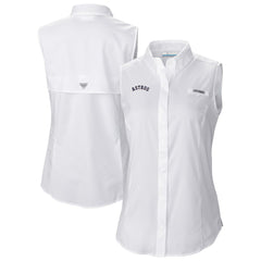 Houston Astros Women's Tamiami Sleeveless Shirt White | Columbia
