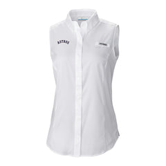 Houston Astros Women's Tamiami Sleeveless Shirt White | Columbia