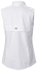 Boston Red Sox Women's Tamiami Sleeveless Shirt White | Columbia