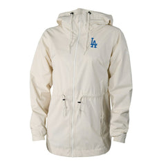Los Angeles Dodgers Women's Lily Park Full-Zip Rain Jacket Cream | Columbia