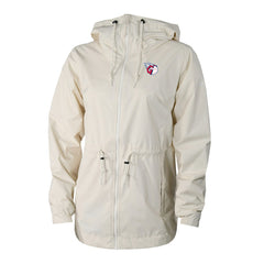 Cleveland Guardians Women's Lily Park Full-Zip Rain Jacket Cream | Columbia