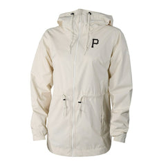 Pittsburgh Pirates Women's Lily Park Full-Zip Rain Jacket Cream | Columbia