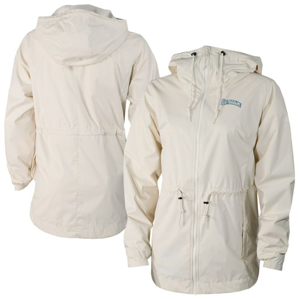 Seattle Mariners Women's Lily Park Full-Zip Rain Jacket Cream | Columbia