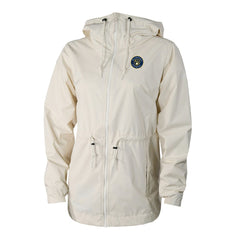 Milwaukee Brewers Women's Lily Park Full-Zip Rain Jacket Cream | Columbia