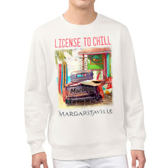 Miami Marlins Margaritaville License to Chill Fleece Sweatshirt Cream