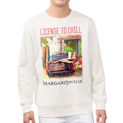 New York Mets Margaritaville License to Chill Fleece Sweatshirt Cream