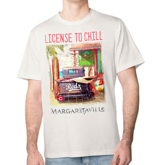 Cincinnati Reds Margaritaville License to Chill T-Shirt Cream