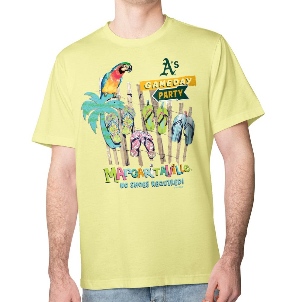 Athletics Margaritaville Gameday Party T-Shirt Yellow