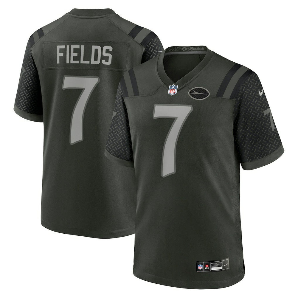 Justin Fields New York Jets 2025 Rivalries Collection Game Jersey - Gotham Green
