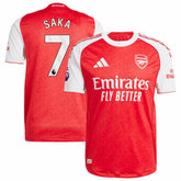 Bukayo Saka Arsenal 2025/26 Home Player Jersey Red - Adidas