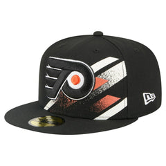 Philadelphia Flyers New Era Faded Lines 59FIFTY Fitted Hat Black