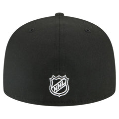 New Jersey Devils New Era Faded Lines 59FIFTY Fitted Hat Black