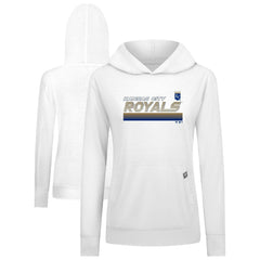 Kansas City Royals Levelwear Women's Relay Breaker Pullover Hoodie White