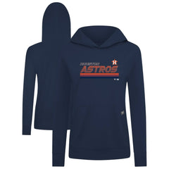Houston Astros Levelwear Women's Relay Breaker Pullover Hoodie Navy