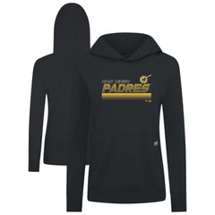 San Diego Padres Levelwear Women's Relay Breaker Pullover Hoodie Black