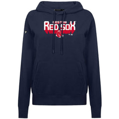 Boston Red Sox Levelwear Women's Adorn Retro 3D Pullover Hoodie Navy