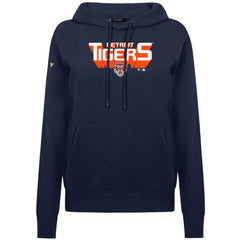 Detroit Tigers Levelwear Women's Adorn Retro 3D Pullover Hoodie Navy