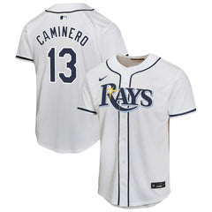 Junior Caminero Tampa Bay Rays Youth Home Player Game Jersey White | Nike