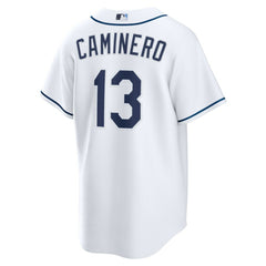 Junior Caminero Tampa Bay Rays Youth Home Replica Jersey - White