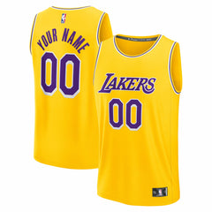 Los Angeles Lakers Fast Break Custom Jersey - Icon Edition - Gold