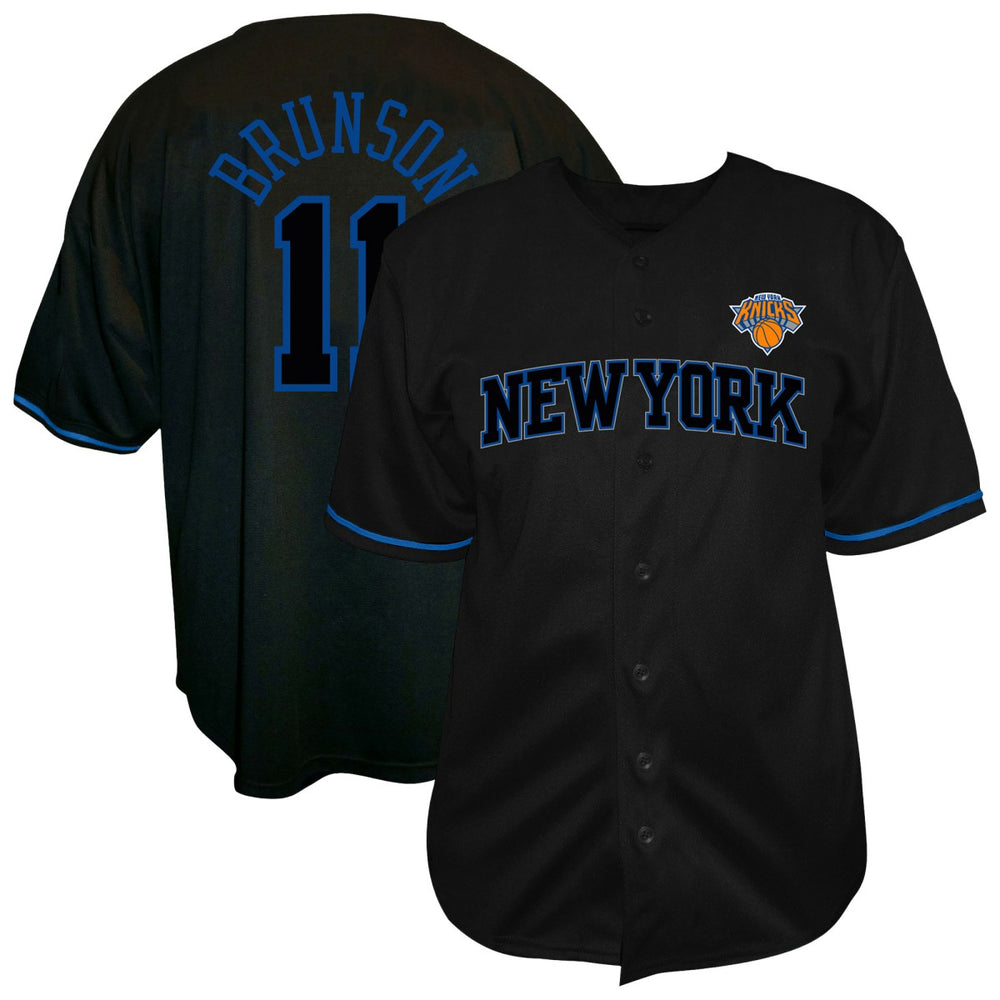 Jalen Brunson New York Knicks Big & Tall Name & Number Fashion Jersey - Black