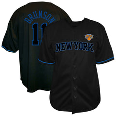 Jalen Brunson New York Knicks Big & Tall Name & Number Fashion Jersey - Black