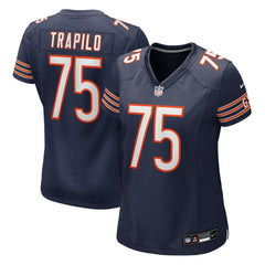 Ozzy Trapilo Chicago Bears Women's Team Game Jersey - Navy