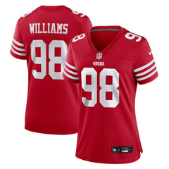 Mykel Williams San Francisco 49ers Women's Team Game Jersey - Scarlet