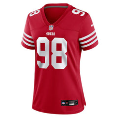 Mykel Williams San Francisco 49ers Women's Team Game Jersey - Scarlet