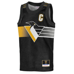 Mario Lemieux Pittsburgh Penguins Mitchell & Ness Youth Maxxed Out Fashion Basketball Jersey Black