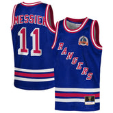 Mark Messier New York Rangers Mitchell & Ness Youth Maxxed Out Fashion Basketball Jersey Blue
