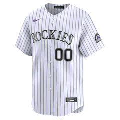 Colorado Rockies Youth Home Custom Limited Jersey - White