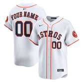 Houston Astros Youth Home Custom Limited Jersey - White