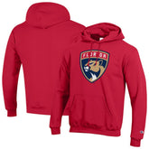Florida Panthers Champion Primary Logo 1-Hit Pullover Hoodie Red