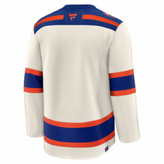 Edmonton Oilers Fanatics Alternate Premium Jersey Light Beige