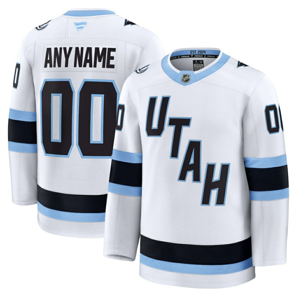 Utah Mammoth Fanatics Away Premium Custom Jersey White
