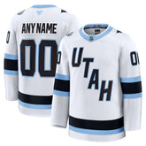 Utah Mammoth Fanatics Away Premium Custom Jersey White