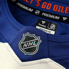 Edmonton Oilers Fanatics Alternate Premium Custom Jersey Light Beige