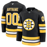 Boston Bruins Fanatics Home Premium Custom Jersey Black