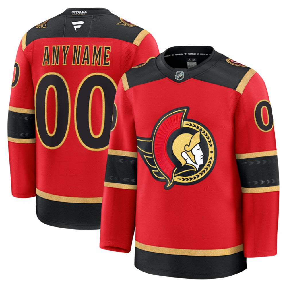 Ottawa Senators Fanatics Alternate Custom Premium Jersey Red