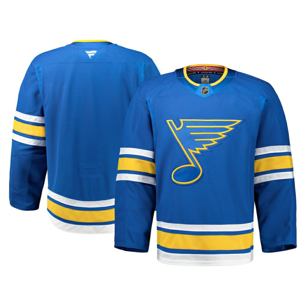 St. Louis Blues Fanatics Home Authentic Pro Jersey Blue