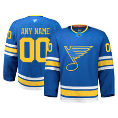 St. Louis Blues Fanatics Home Authentic Pro Custom Jersey Blue