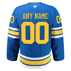 St. Louis Blues Fanatics Home Authentic Pro Custom Jersey Blue
