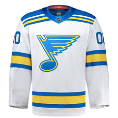 St. Louis Blues Fanatics Away Authentic Pro Custom Jersey White