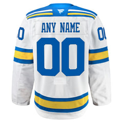 St. Louis Blues Fanatics Away Authentic Pro Custom Jersey White